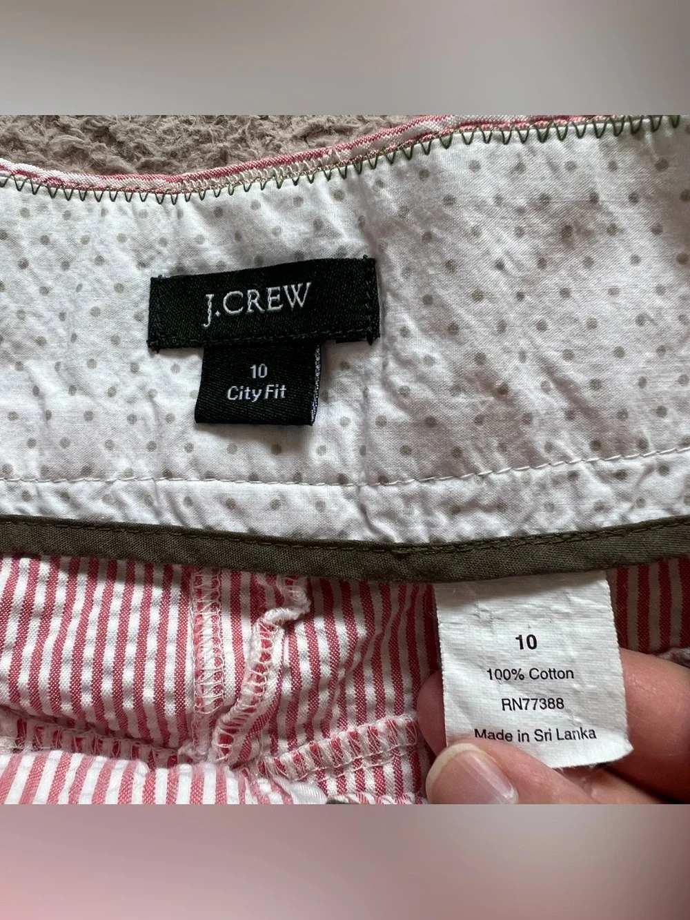 J. Crew color red
